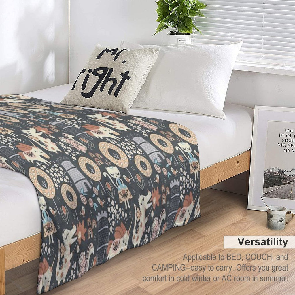 Animal Kingdom Lightweight Throw Blanket