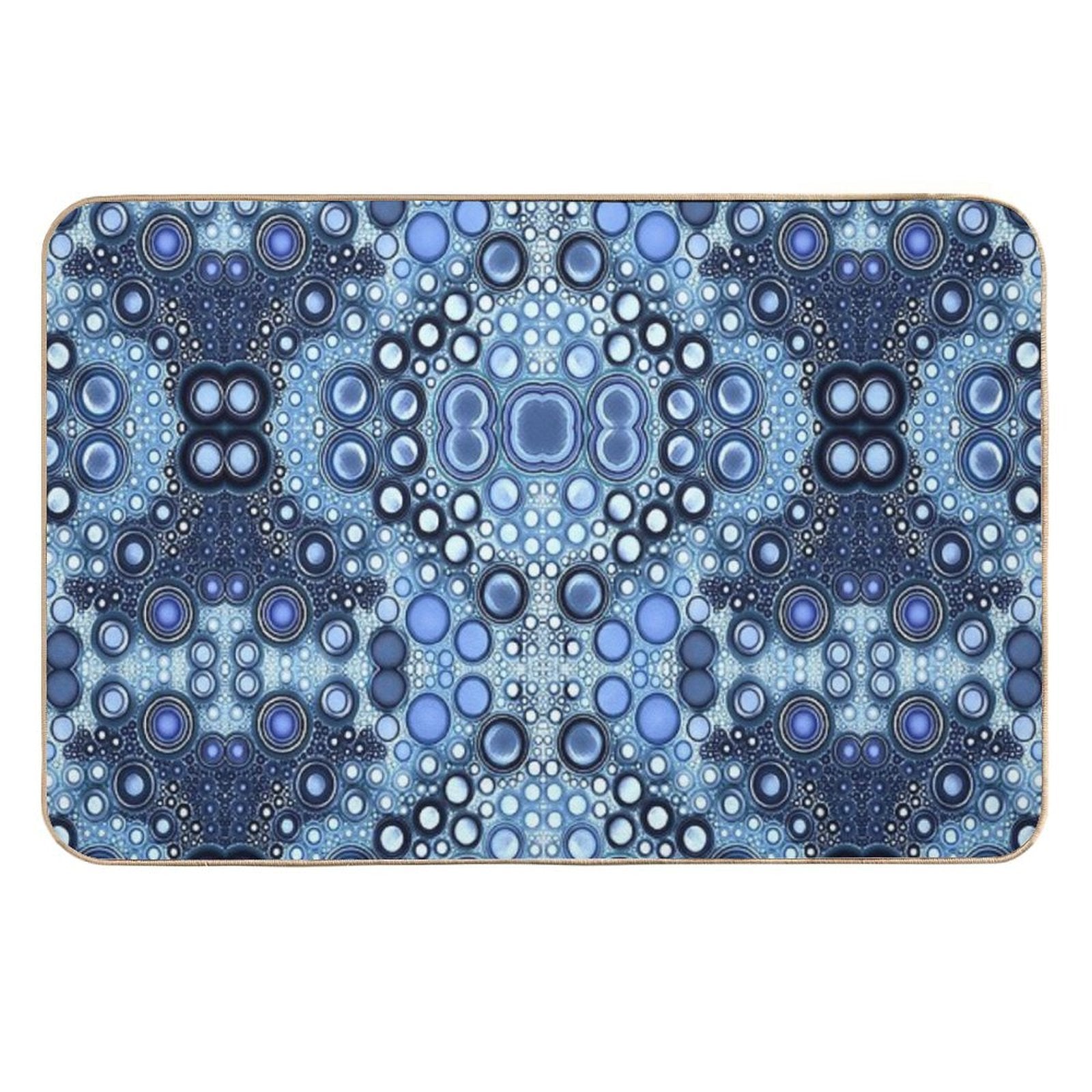 Jewels of Blues  Anti-Trip Bath Mat