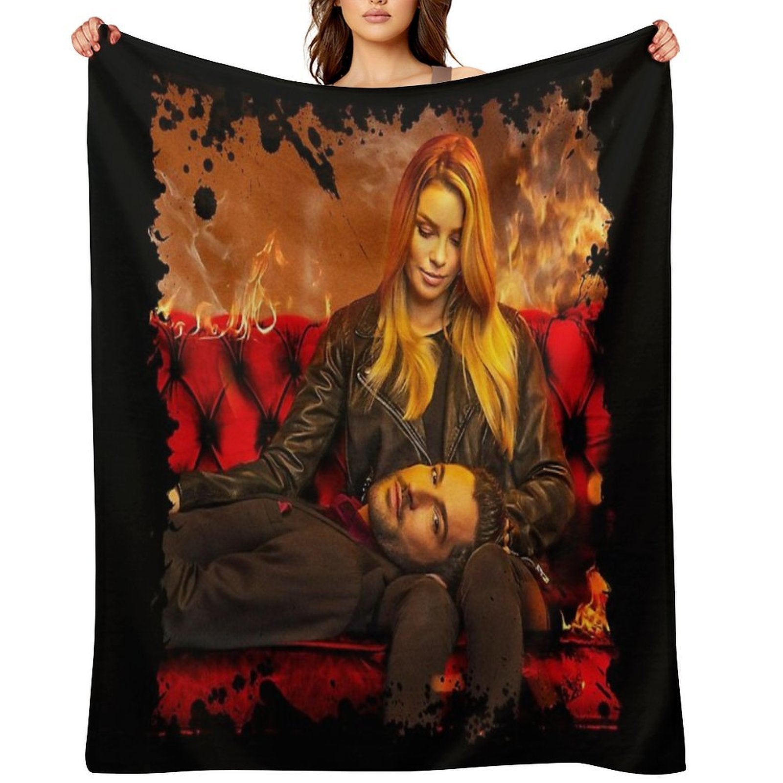 LUCIFER Anti-pilling Throw Blanket