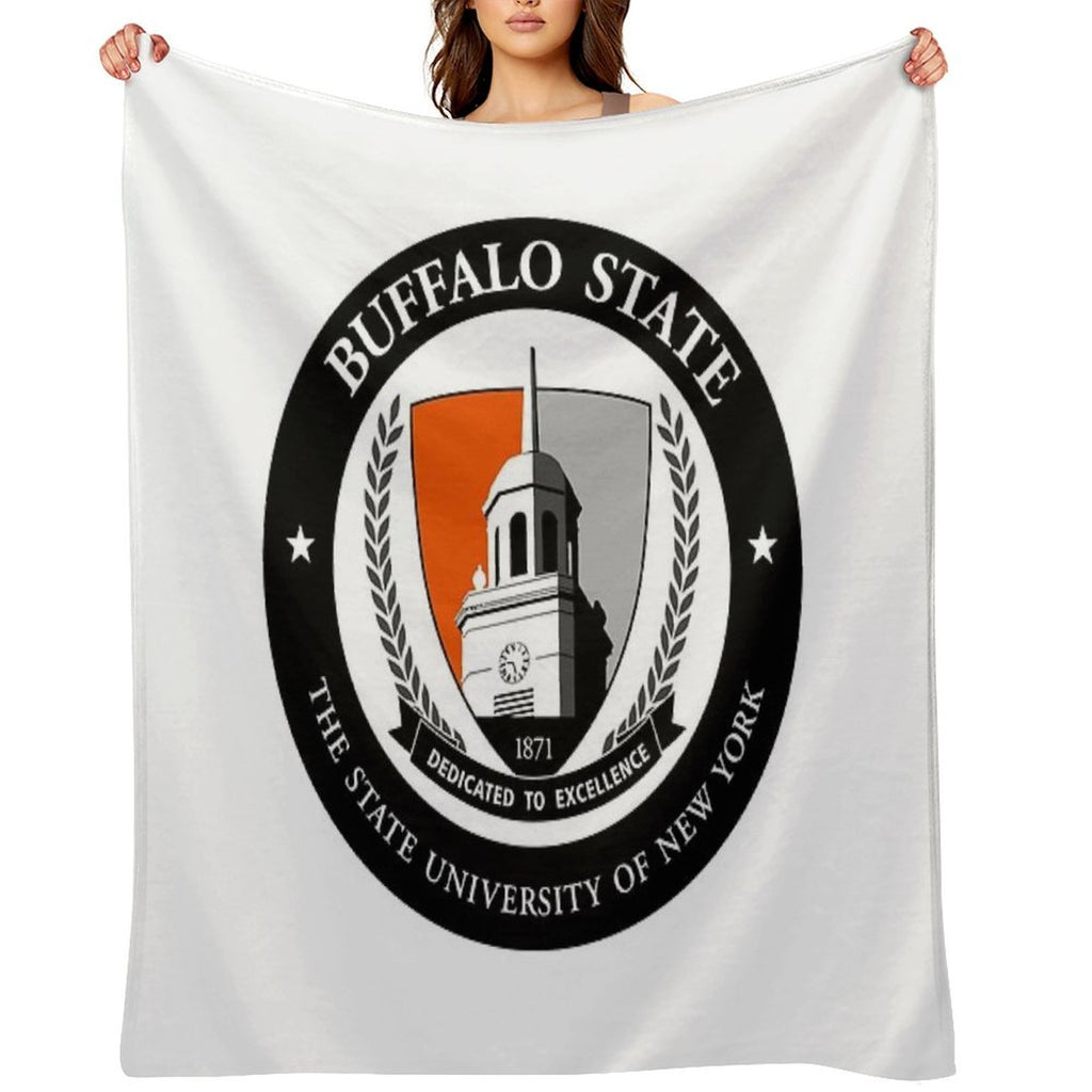 SUNY Buffalo St. College Easy Care Throw Blanket