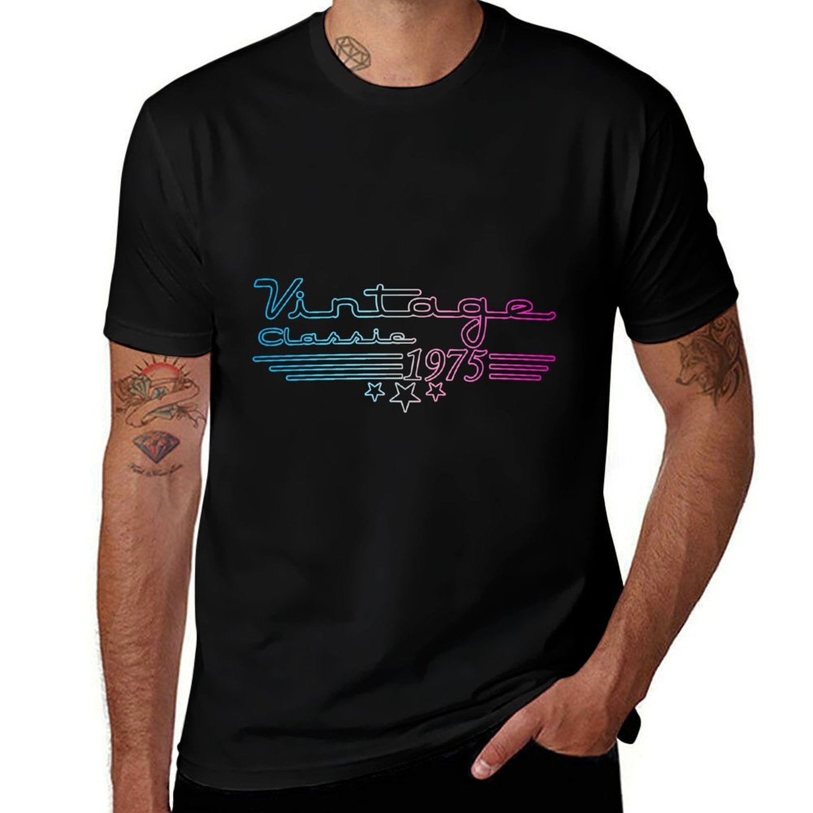 Vintage 50th Birthday Decorations Vintage 1975 50 Years Old  Classic T-Shirt