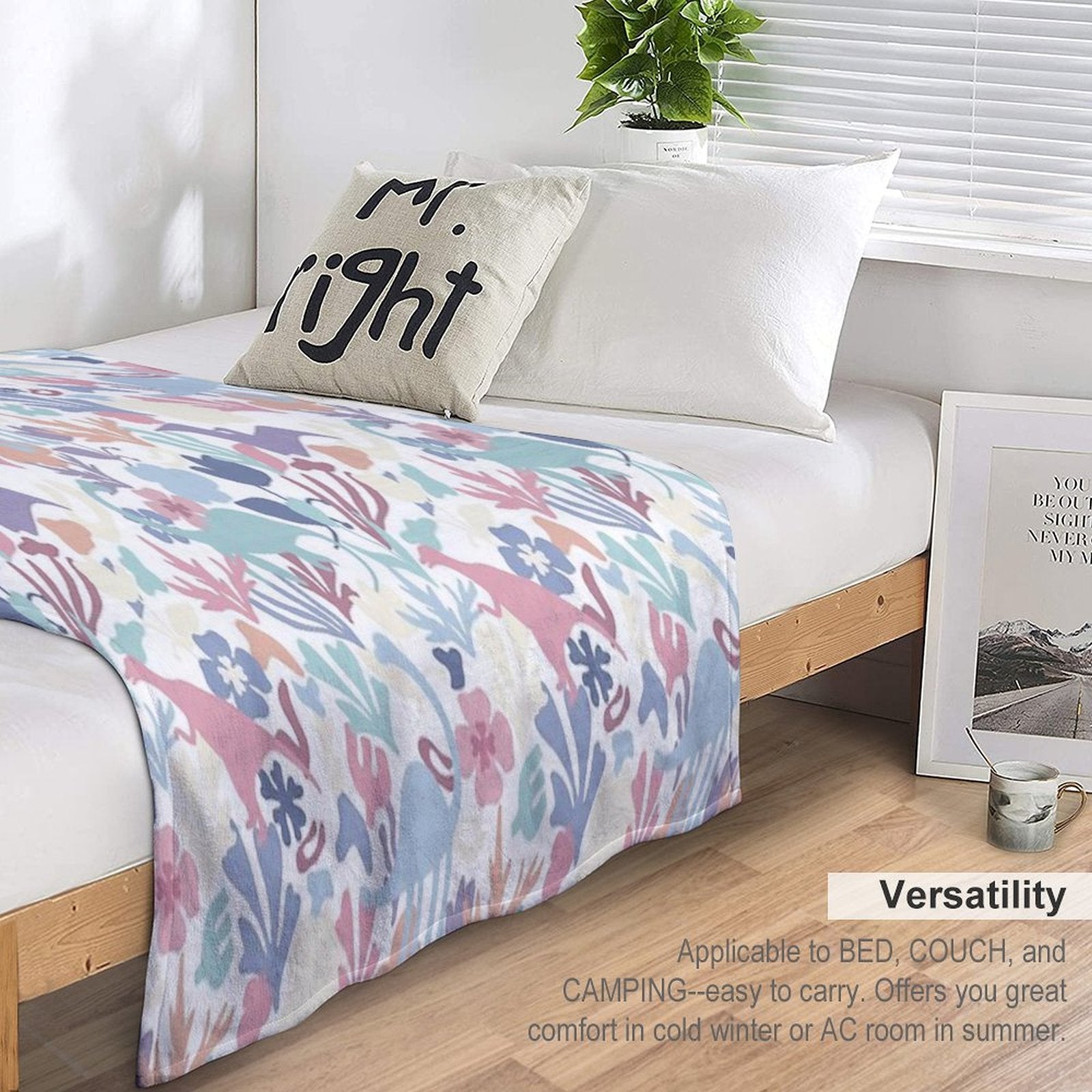 Jurassic Garden Pattern Comfort Throw Blanket
