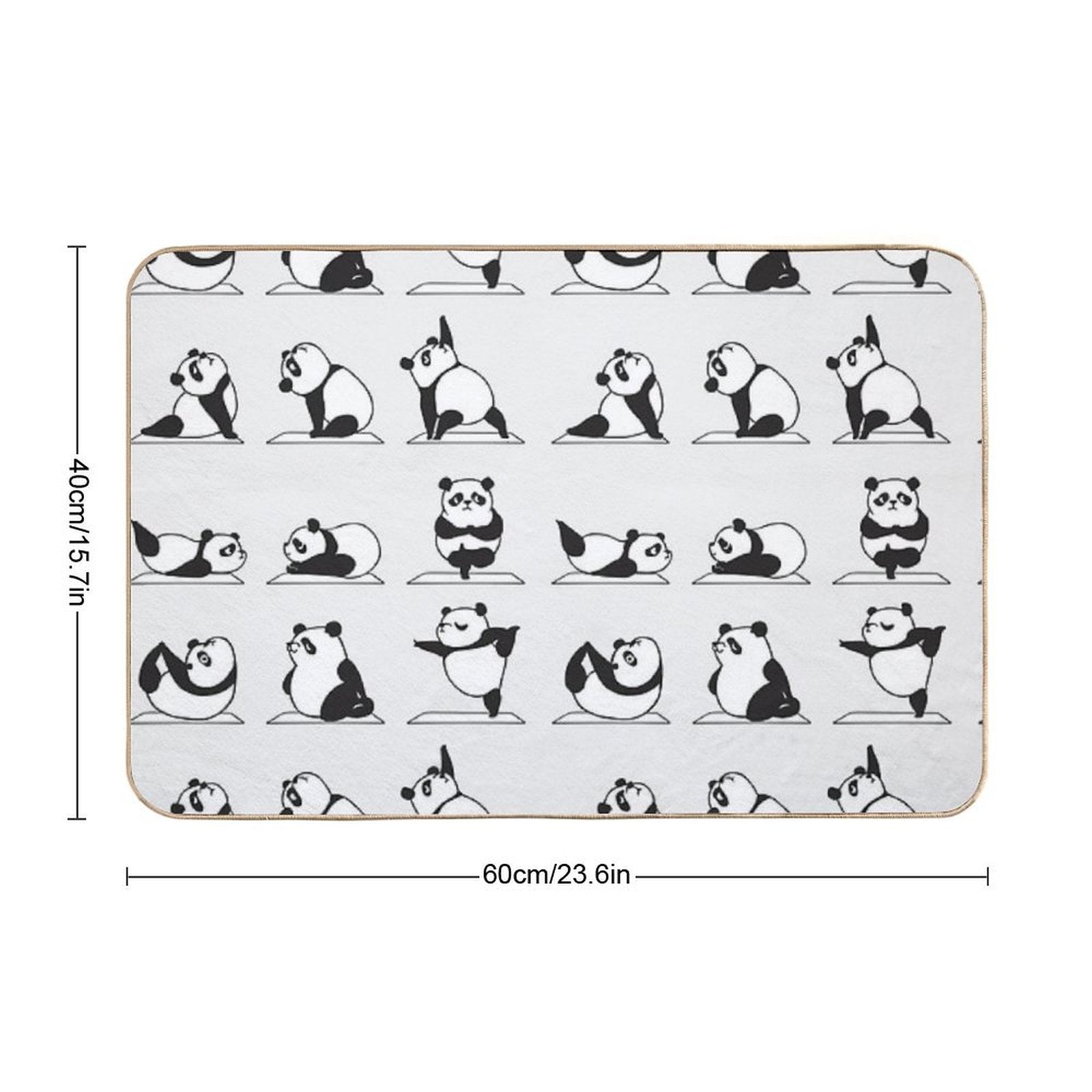 Panda Yoga  Easy Maintenance Bath Mat