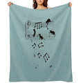 Musical Cats Versatility Throw Blanket