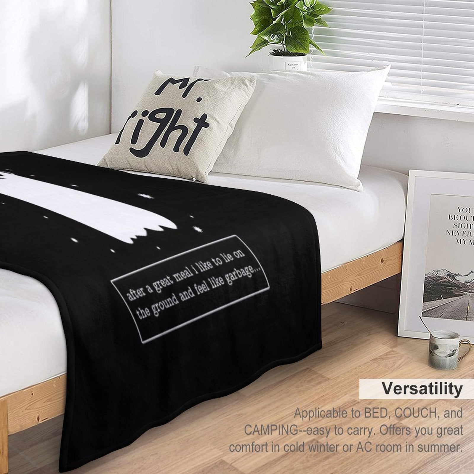 Undertale The Napstablook Way Premium Throw Blanket
