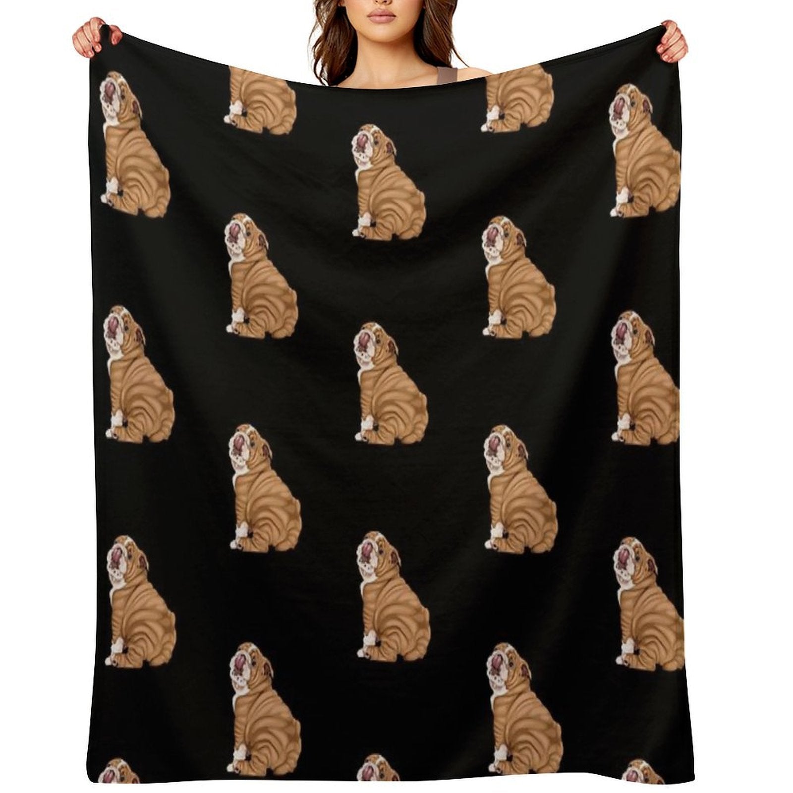 English Bulldog Premium Throw Blanket