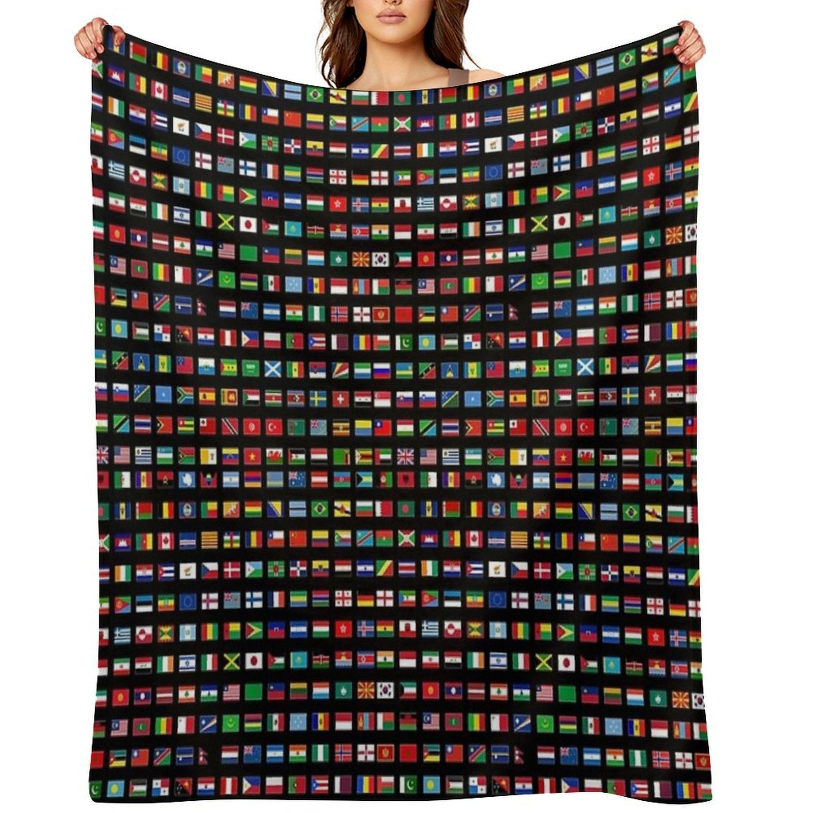 The Flags of The World Machine-washable Throw Blanket