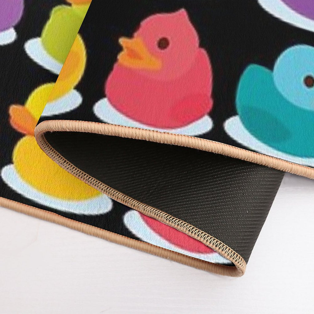 Duck Duck Go! Oh No, Ducks Everywhere!  Fade-Resistant Bath Mat