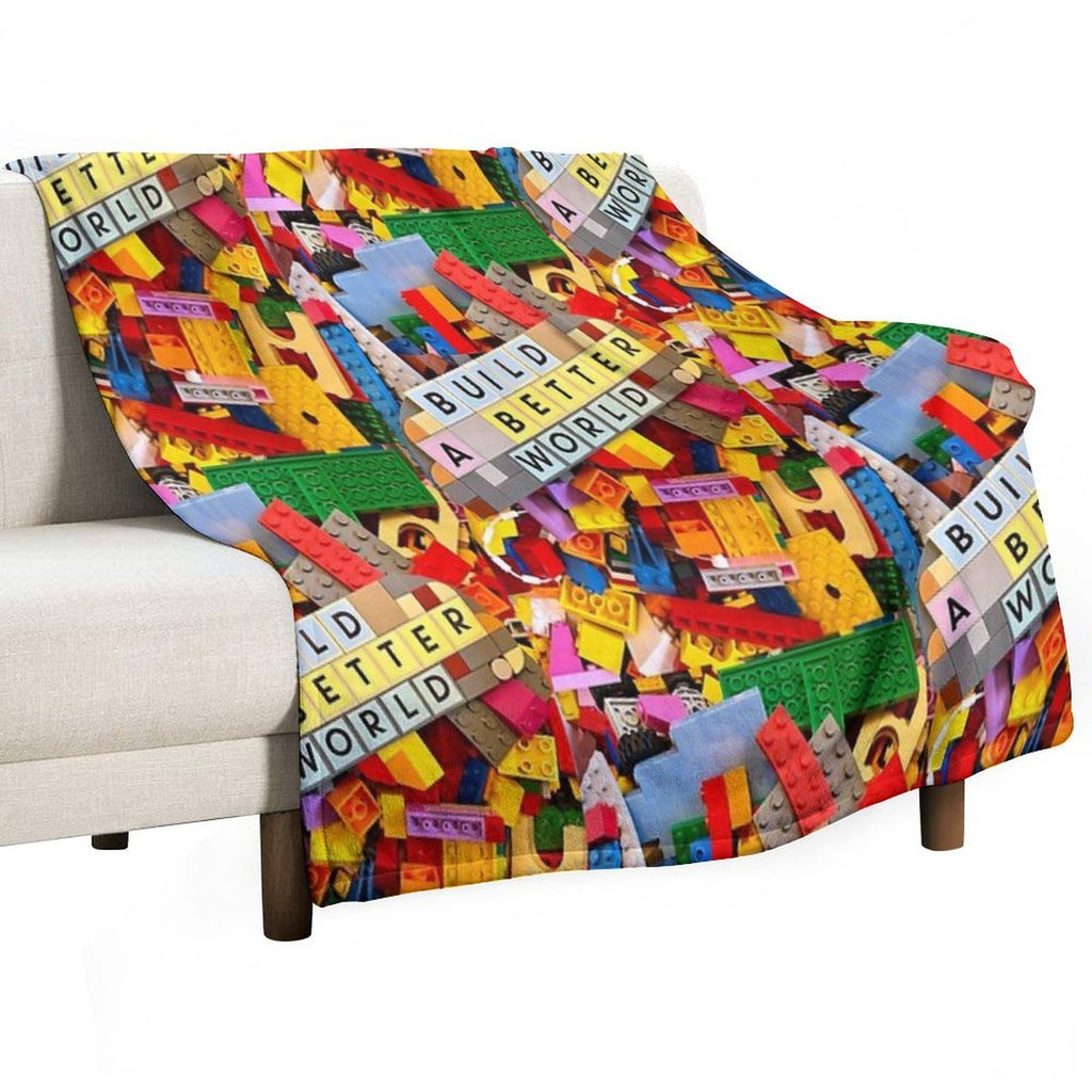 Build A Better World Plush Throw Blanket