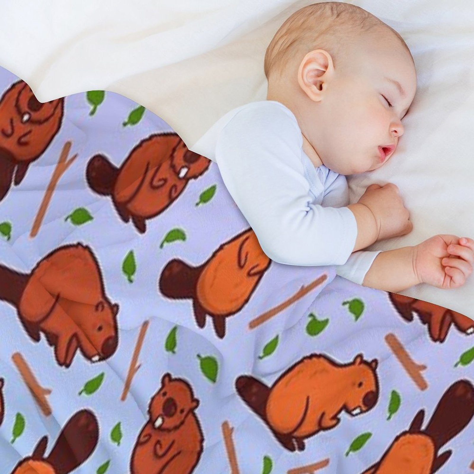 Beaver FevEr Anti-pilling Throw Blanket