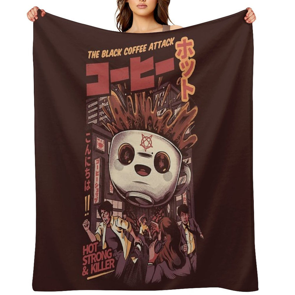 Black Magic Coffee All-season Throw Blanket