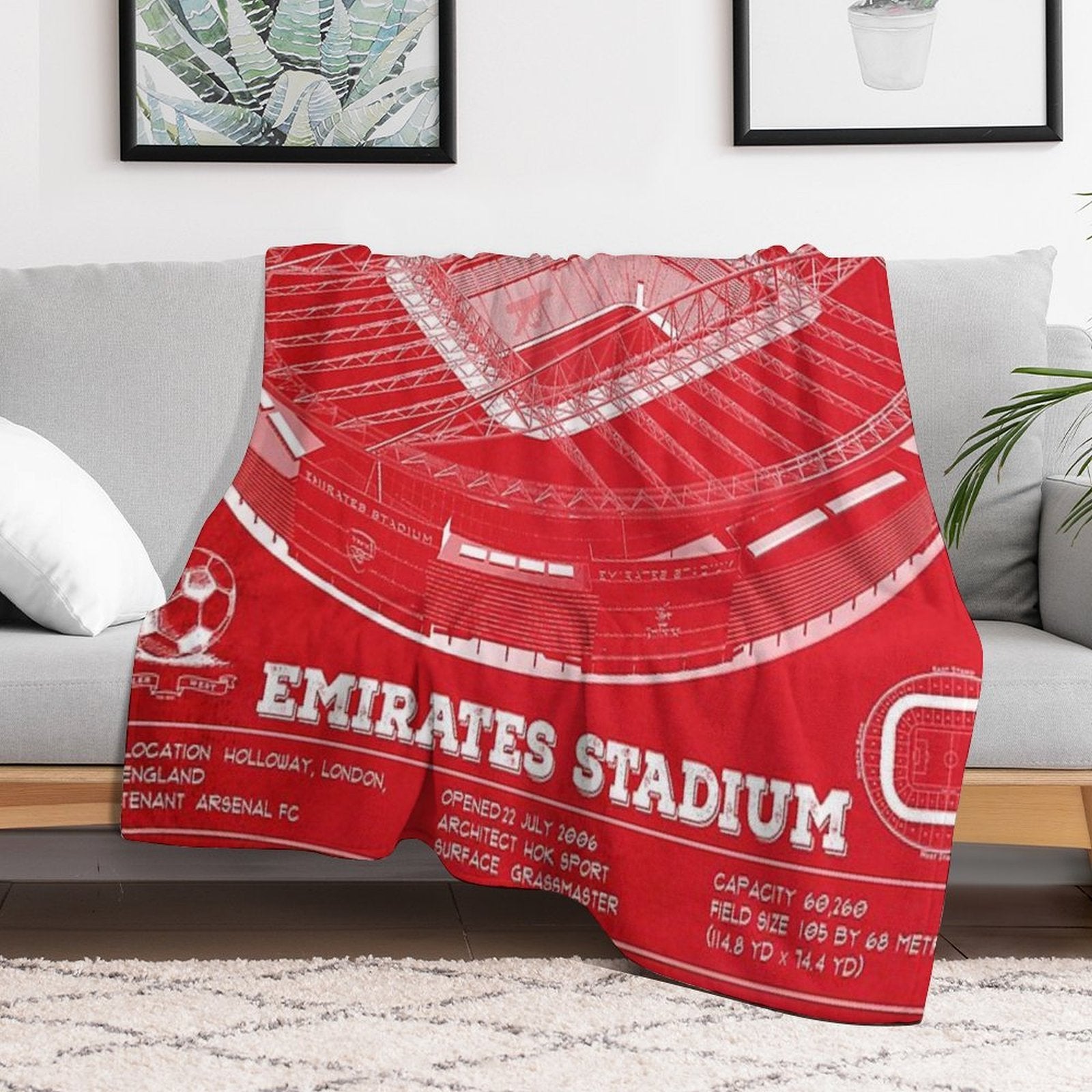 Emirates Stadium Premium Throw Blanket