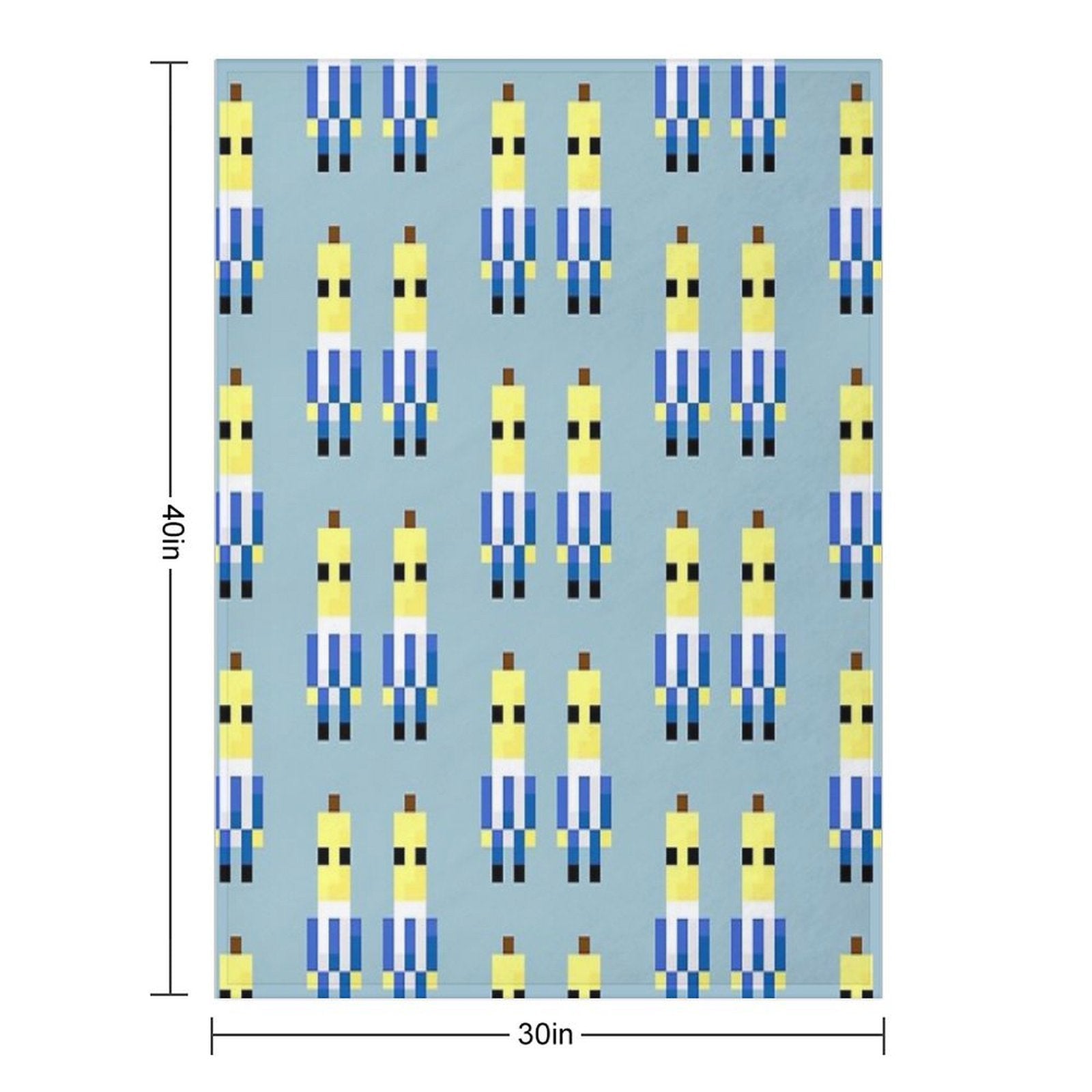 Bananas in Pyjamas Wrinkle-free Throw Blanket