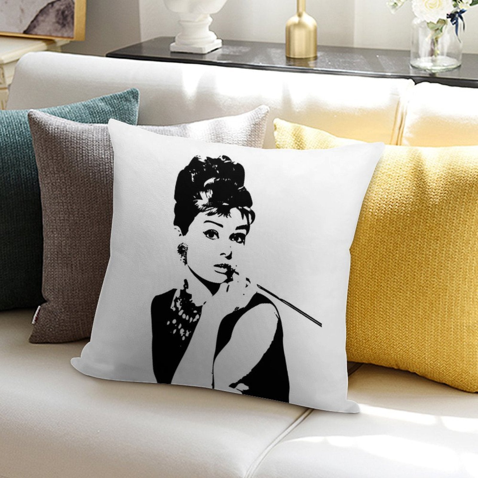 Audrey Hepburn - An Icon Soft Multiple Sizes Throw Pillow