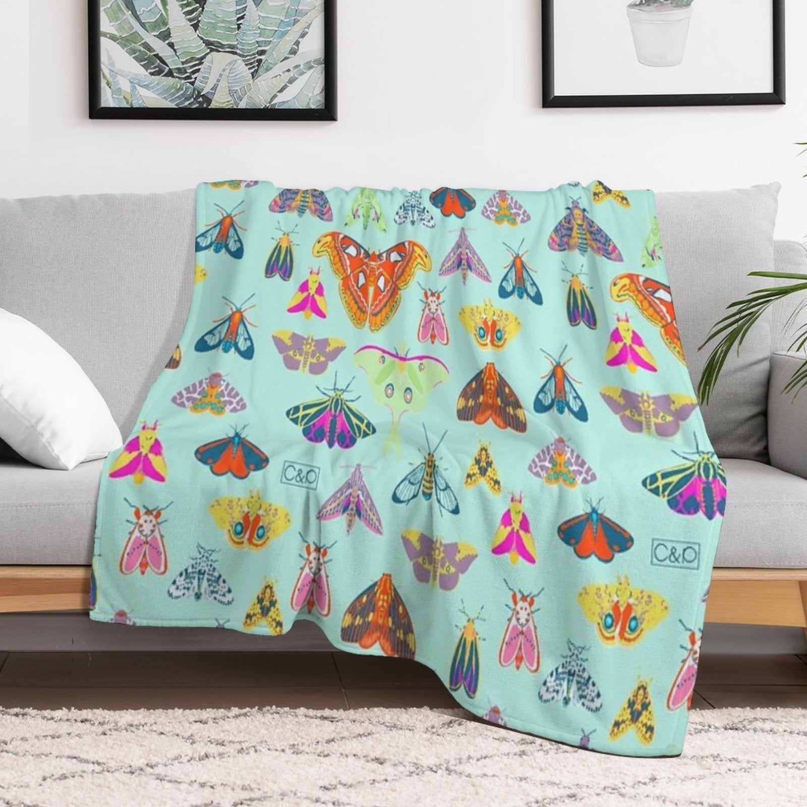 Lots of Lepidoptera Anti-pilling Throw Blanket