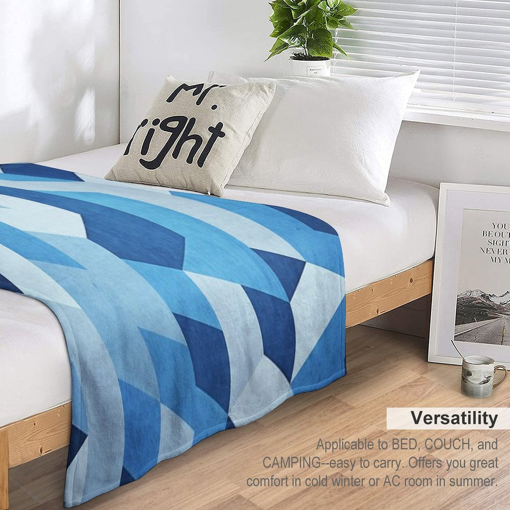 Abstract Geometry Compact Throw Blanket
