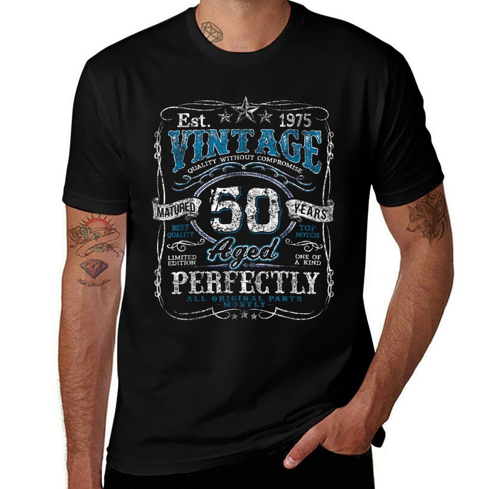 Vintage 1975 Limited Edition 50 Year Old 50th Birthday  Durable T-Shirt