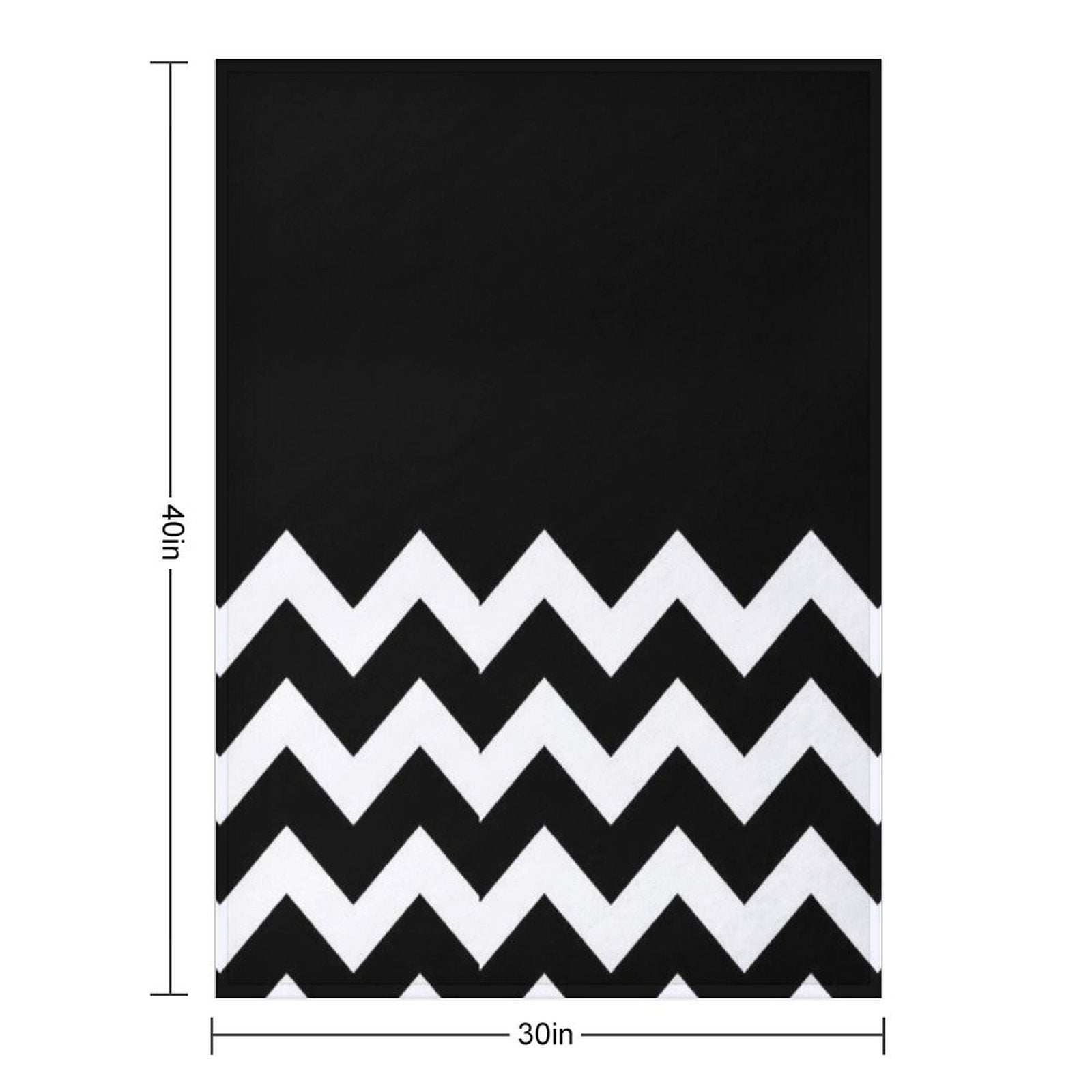 WHITE AND BLACK CHEVRON ZIG ZAG  HALF TONE PATTERN - BY OZCUSHIONSTOO Durable Throw Blanket