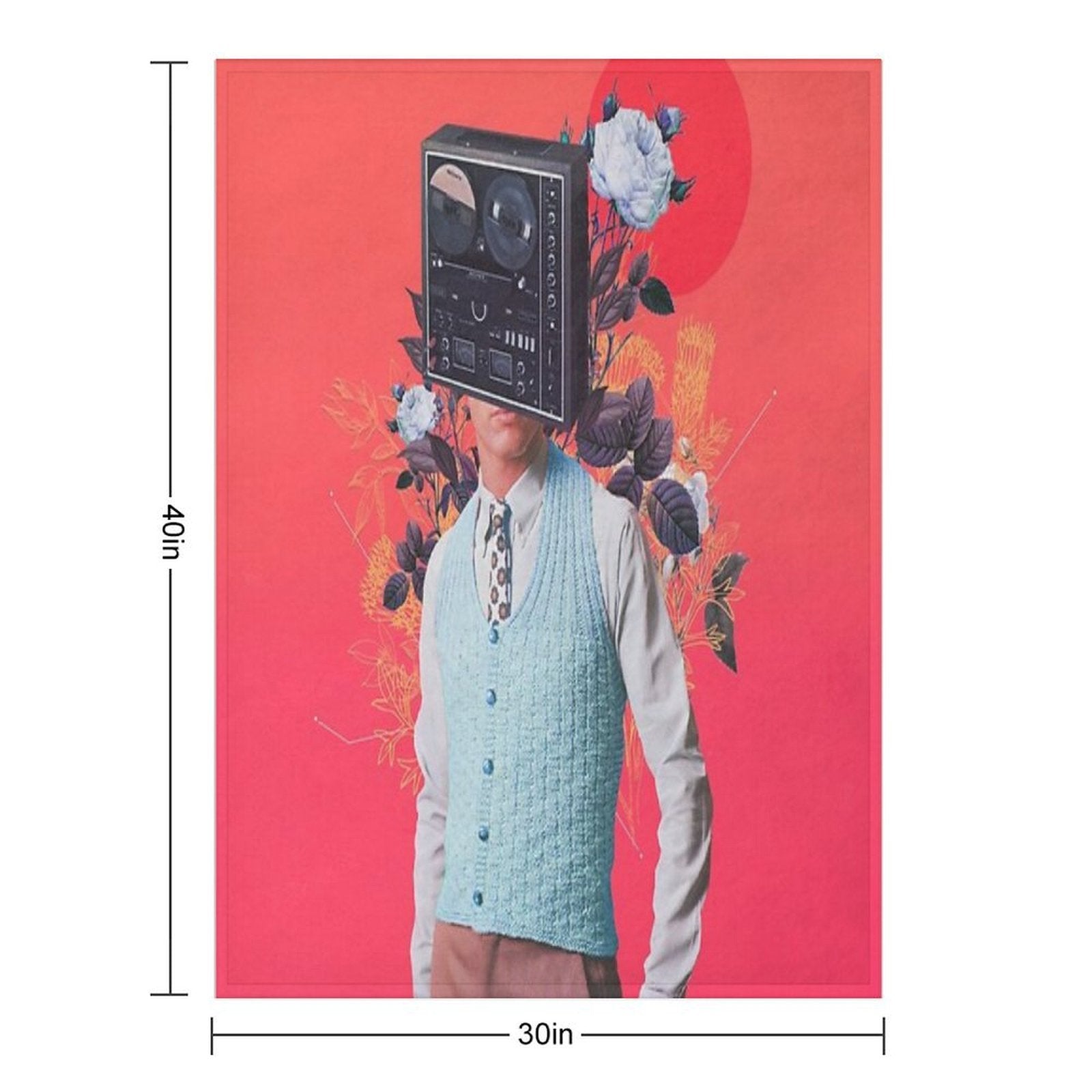Phonohead All-season Throw Blanket