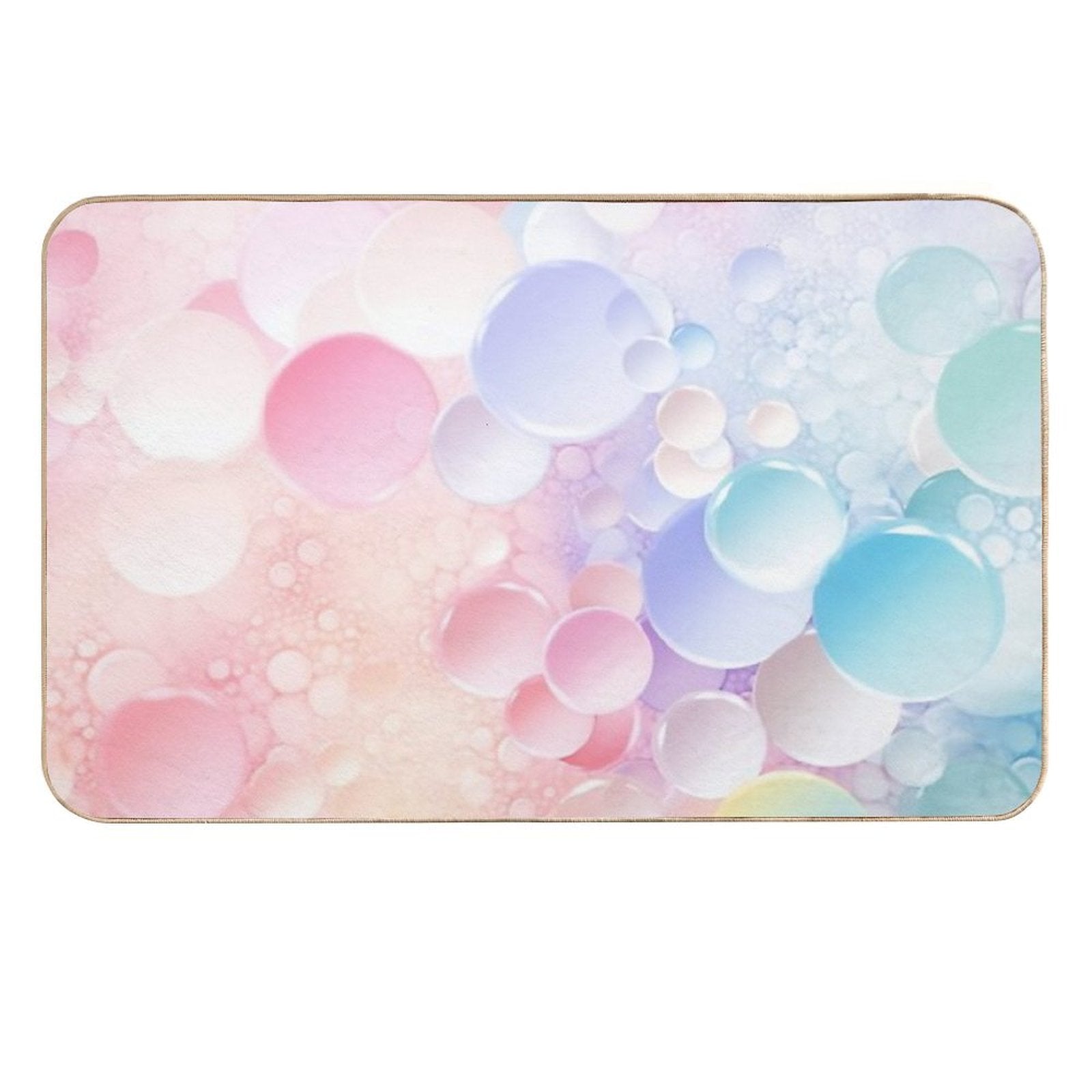 Bubbles. A Soft Background with A Pastel-colored Gradient. Fashion Color Trends. Soft Focus.  Absorbent Bath Mat