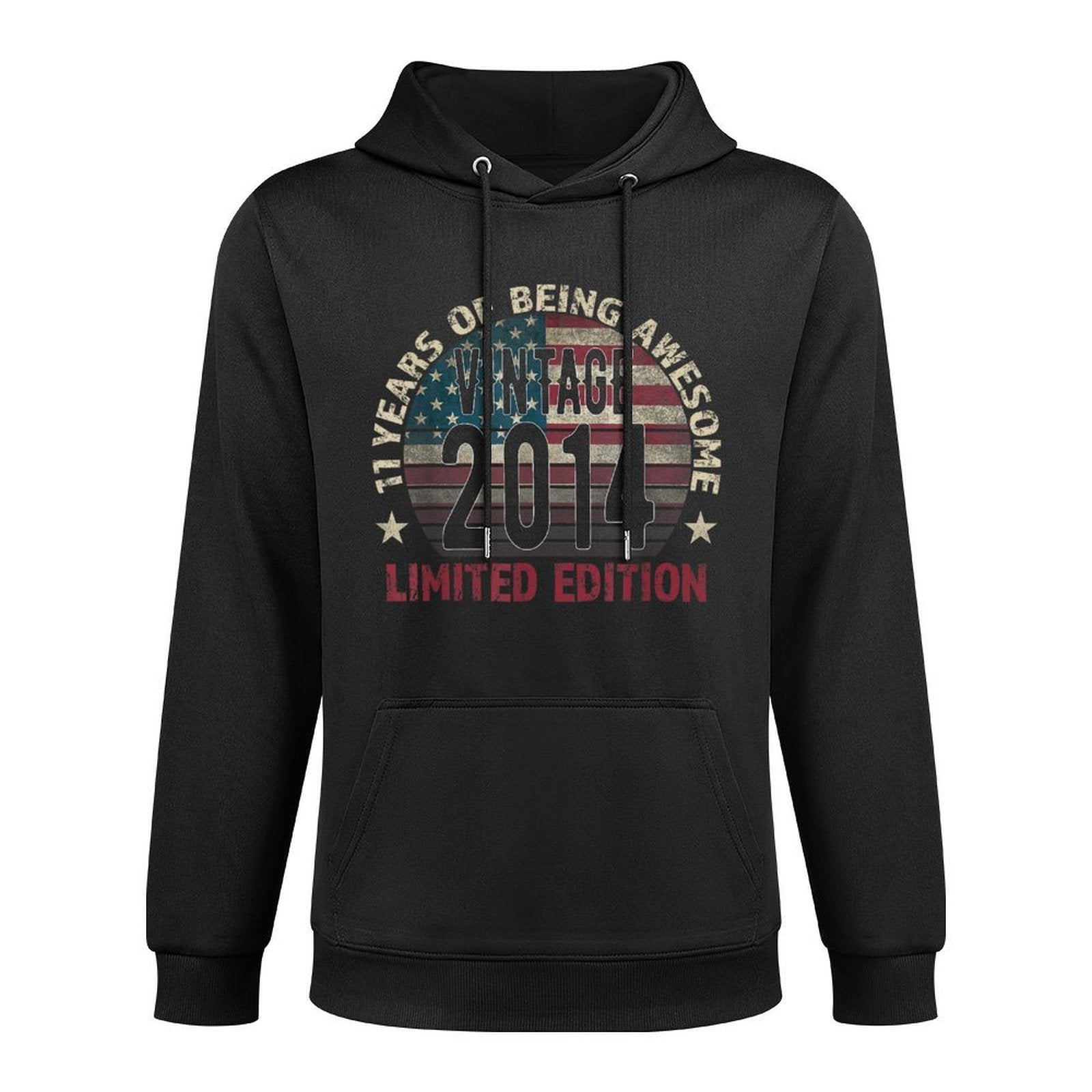 11th Birthday Gift Boy Vintage Born 2014 Turning 11 Year Old Unisex Design Hoodie