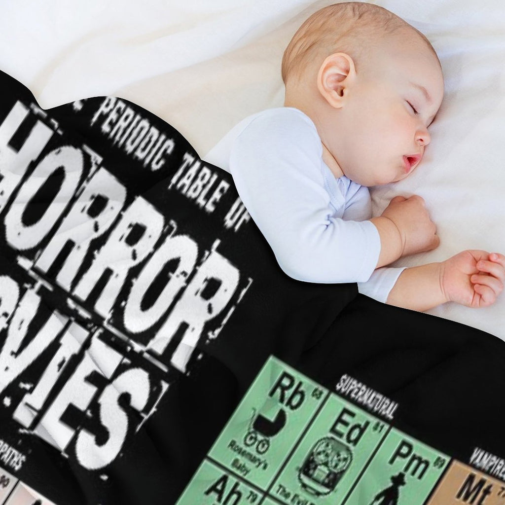 Periodic Table of Horror Movies Premium Throw Blanket