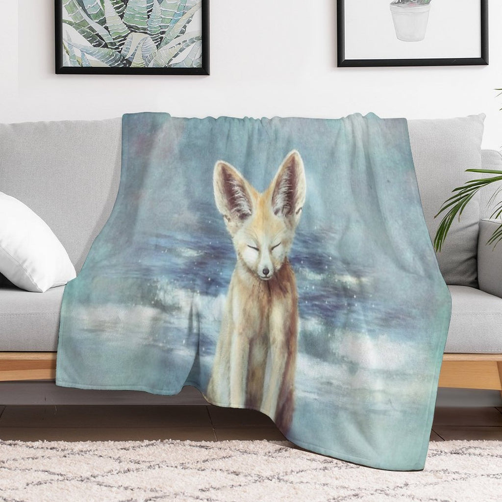 A Fennec's Dream Anti-pilling Throw Blanket