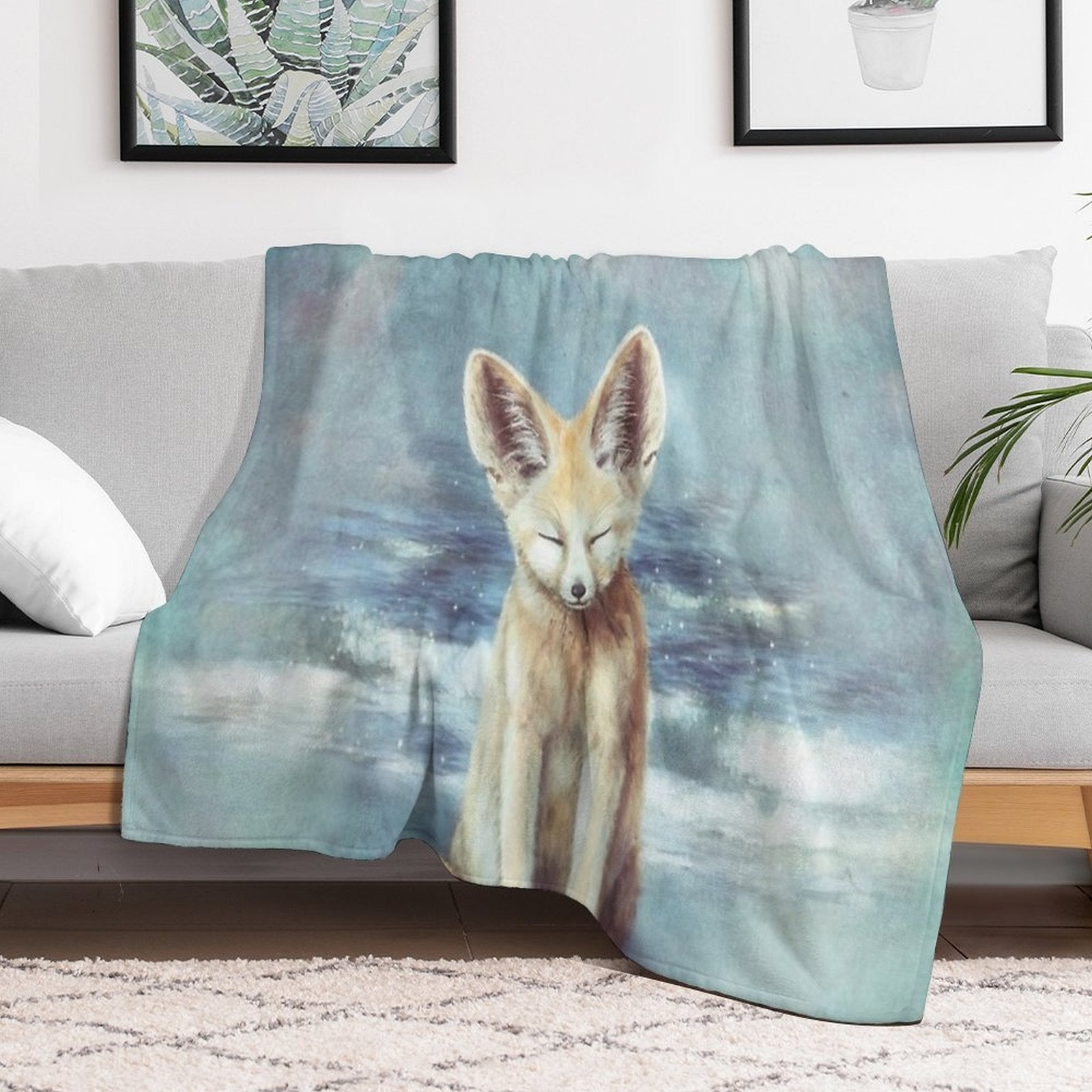 A Fennec's Dream Anti-pilling Throw Blanket