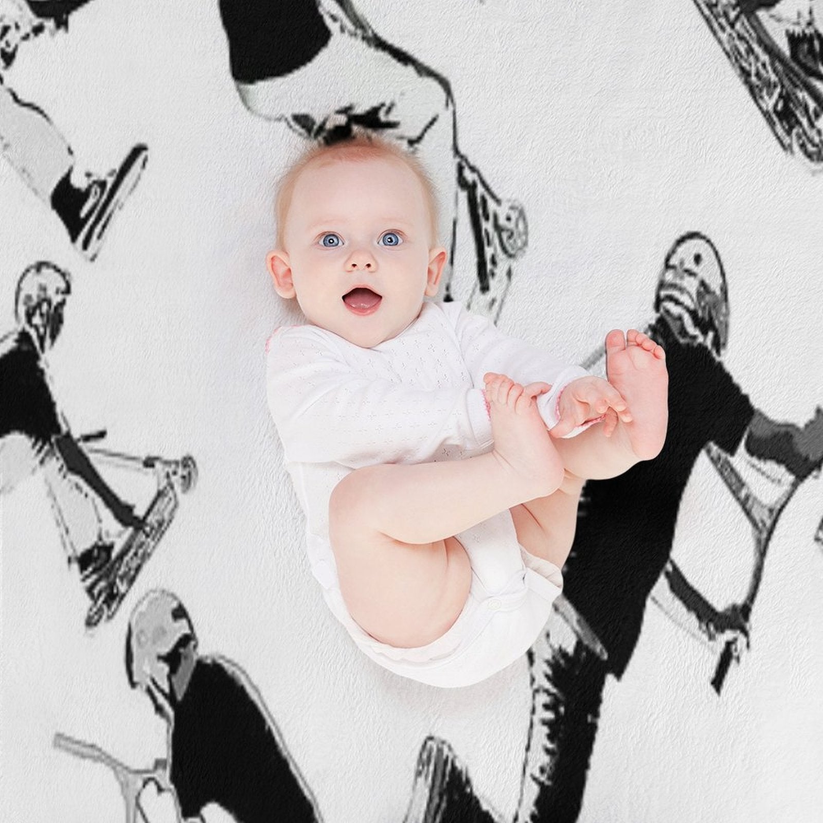 Airtime!- Stunt Scooter Fun Eco-conscious Throw Blanket