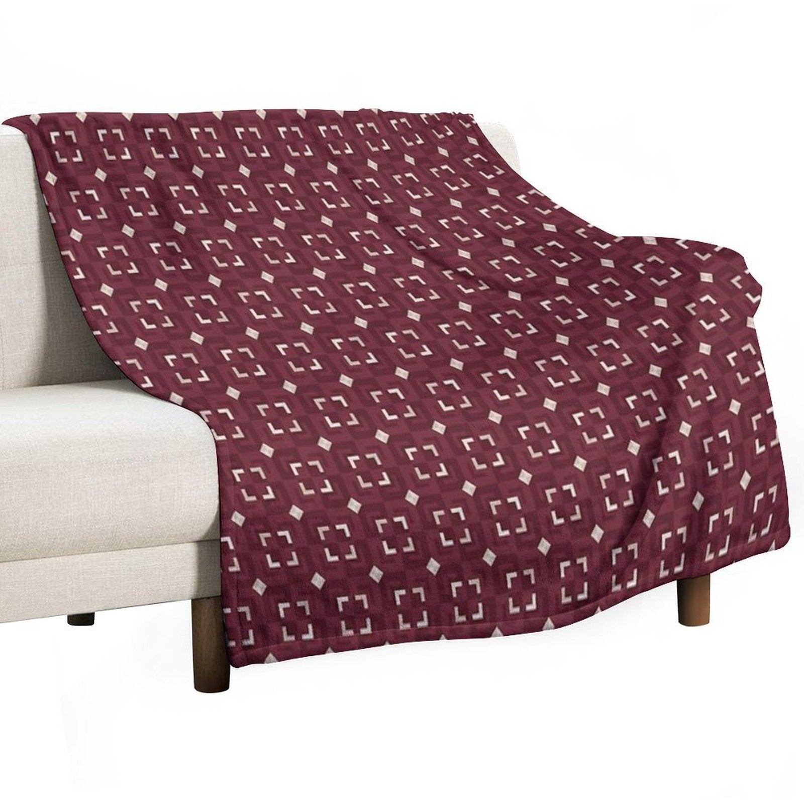 Red Pattern - Board Multi-functional Throw Blanket