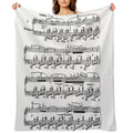 Chopin Nocturne Easy Care Throw Blanket
