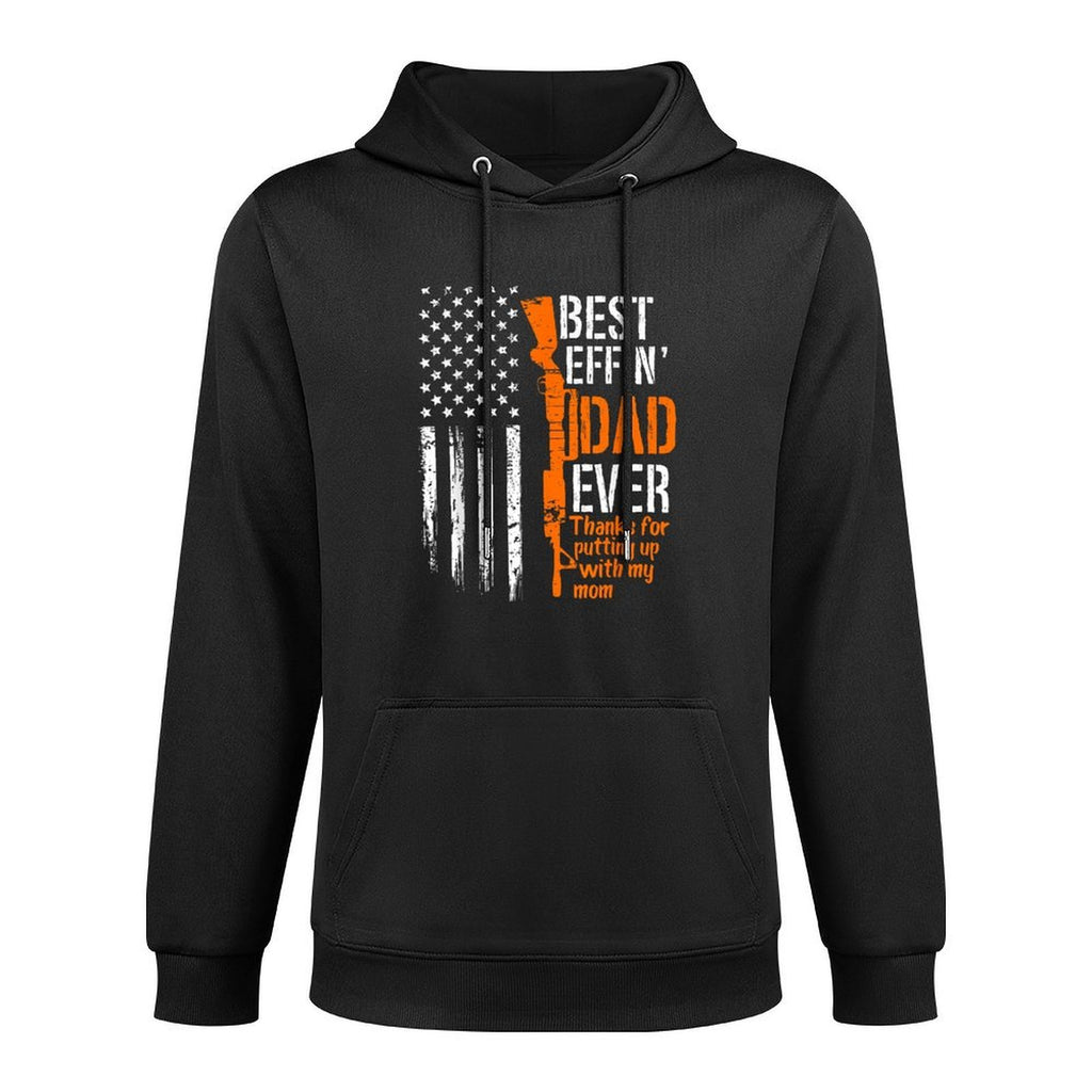 A Gun Best Effing Dad Ever Thanks For Putting Up With My Mom All-Day Comfort Hoodie