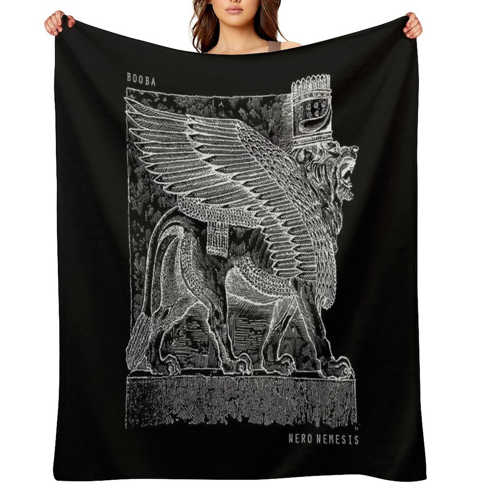 Booba Nero Nemesis Easy Care Throw Blanket