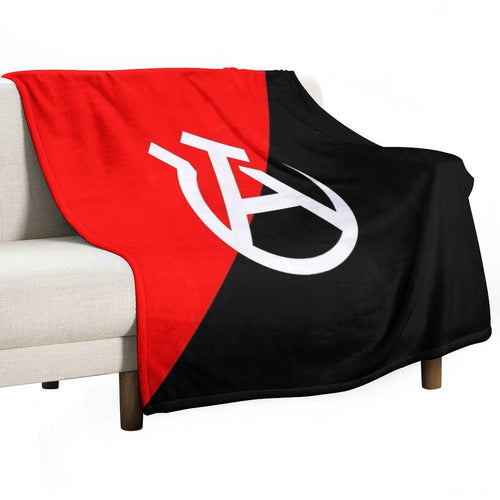 Anarcho-communist Flag Premium Throw Blanket