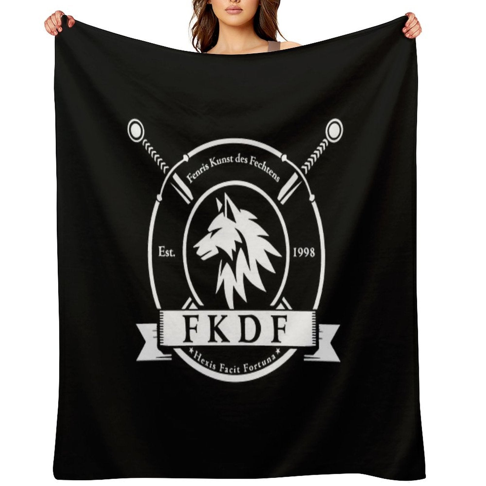 Fenris Flag Velvety-soft Throw Blanket