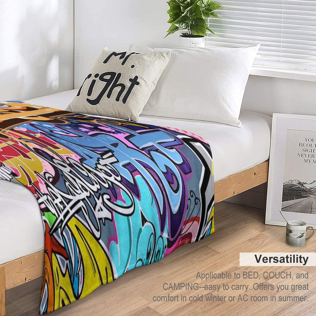 Graffiti Eco-conscious Throw Blanket