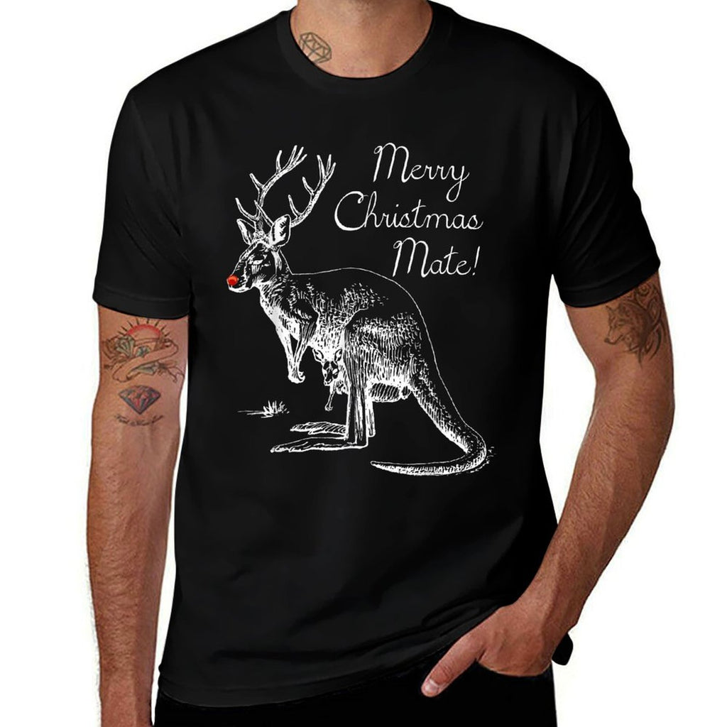 Australia Christmas - Merry Christmas Mate  Cotton T-Shirt