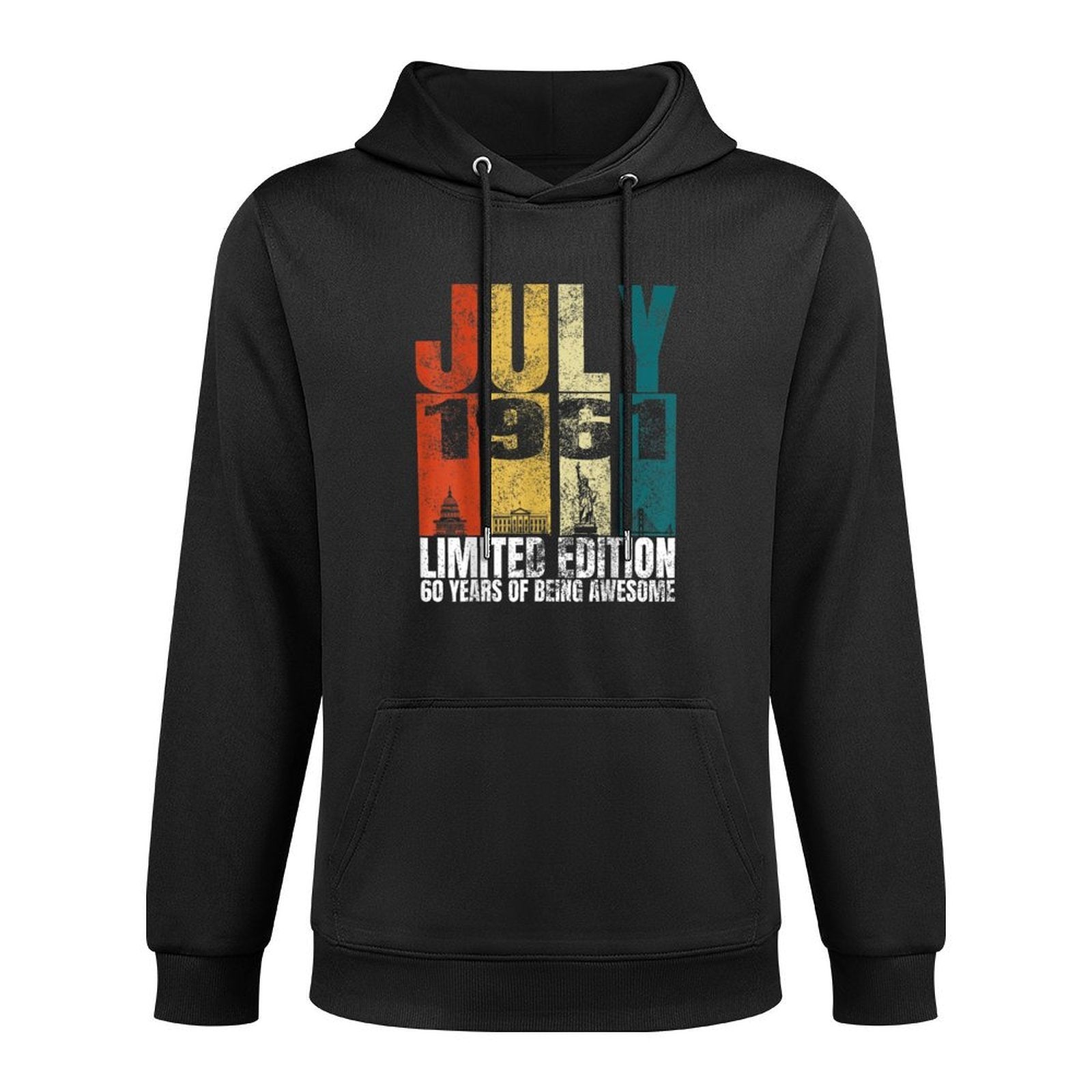 Vintage July 1961 Bday Costume 60 Years Old 60th Birthday Unisex Design Hoodie