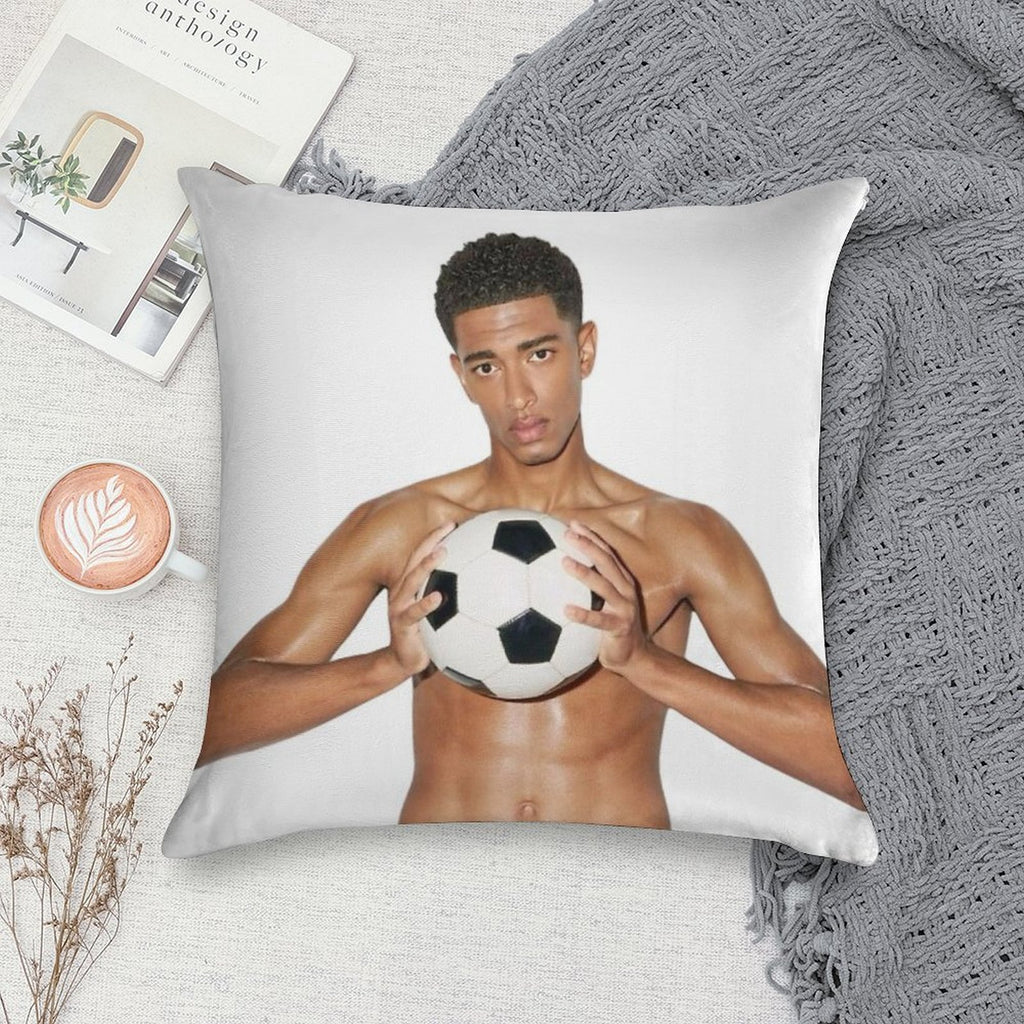 Jude Bellingham Soft Shrink-Resistant Throw Pillow