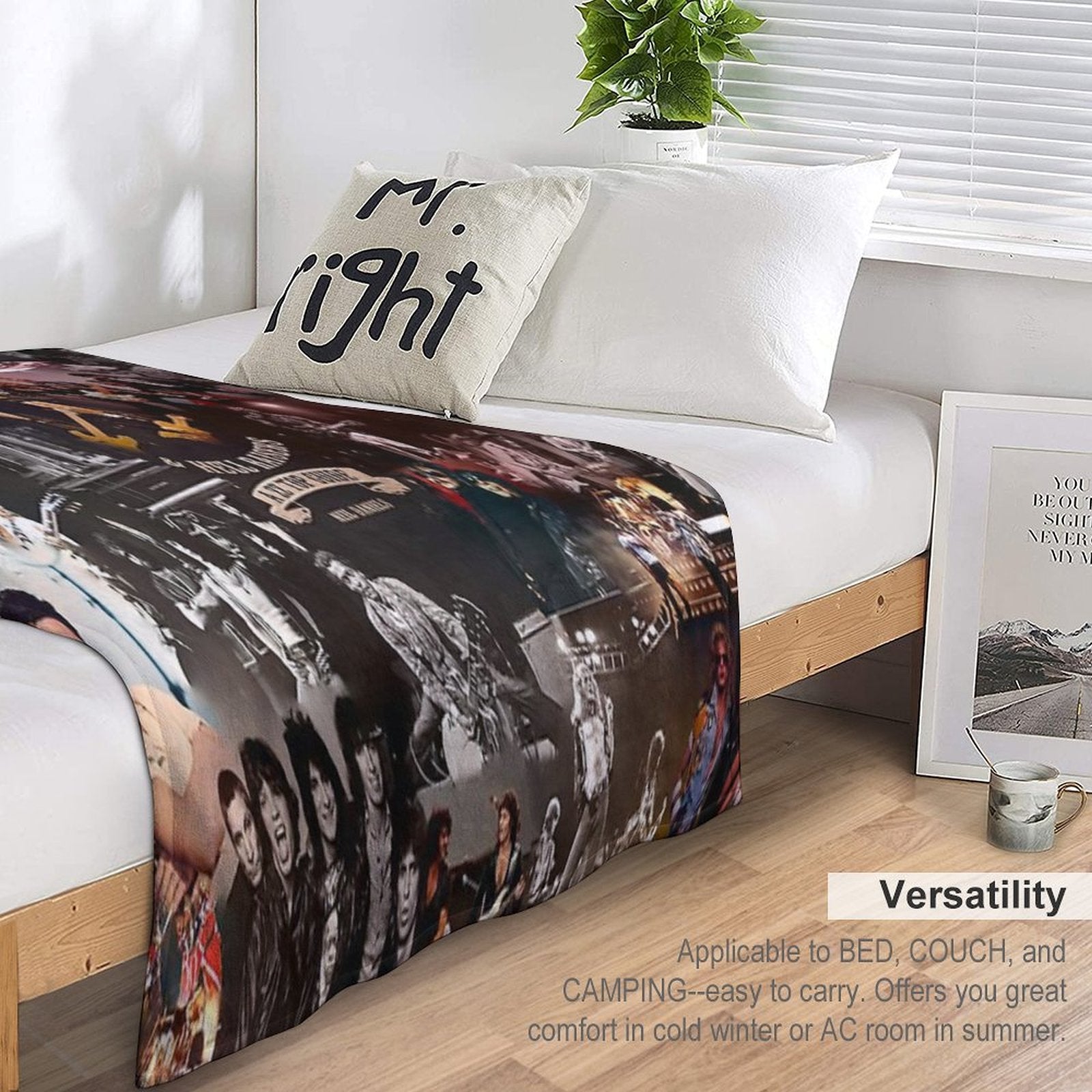 Rock Collage Lightweight Throw Blanket