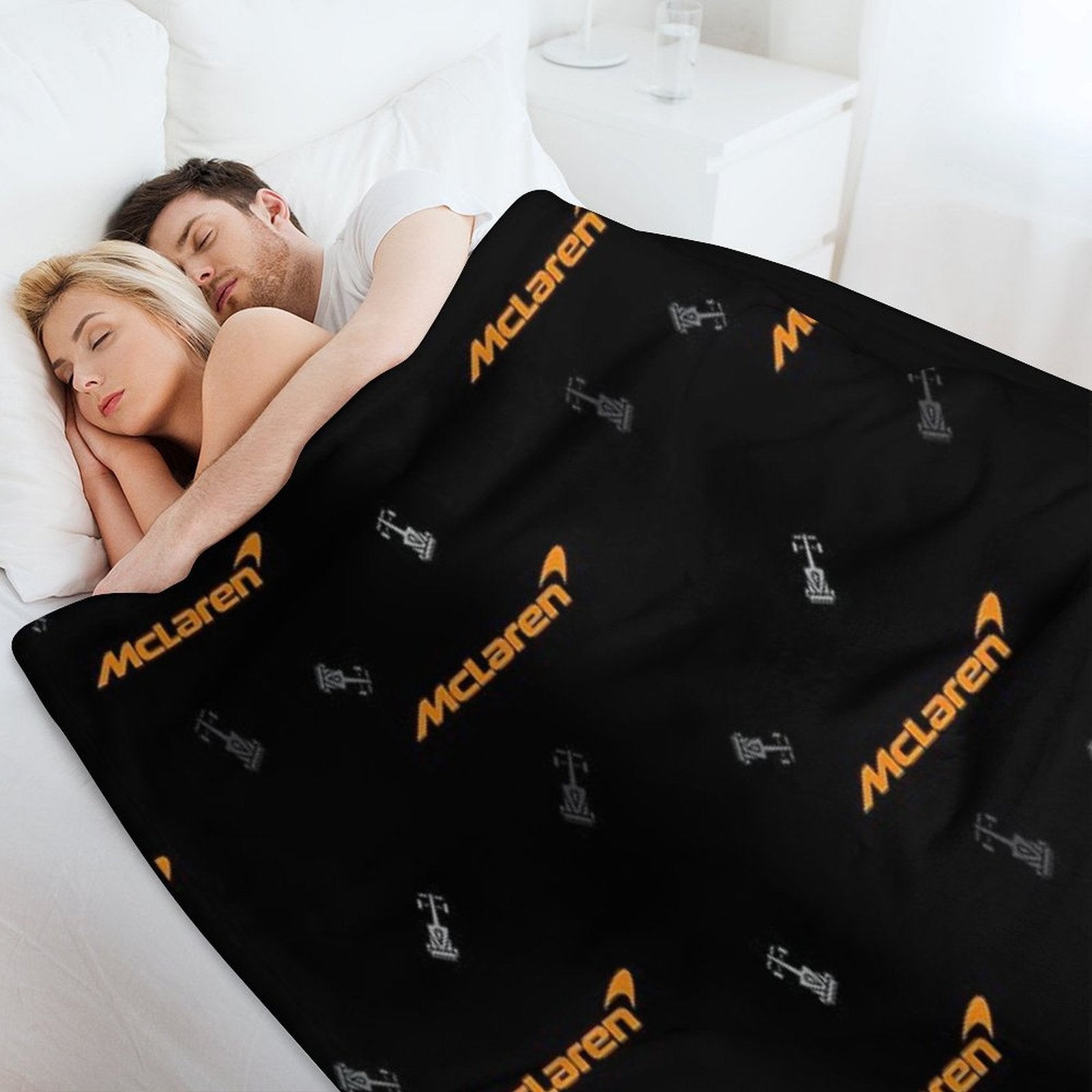 McLaren F1 Team - Speed Beyond Limits! Shrink-resistant Throw Blanket