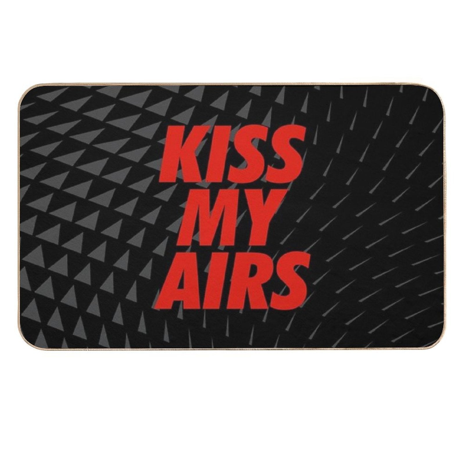 Kiss My Airs Sneaker Head Hype Red & Black  Rapid-Drying Bath Mat