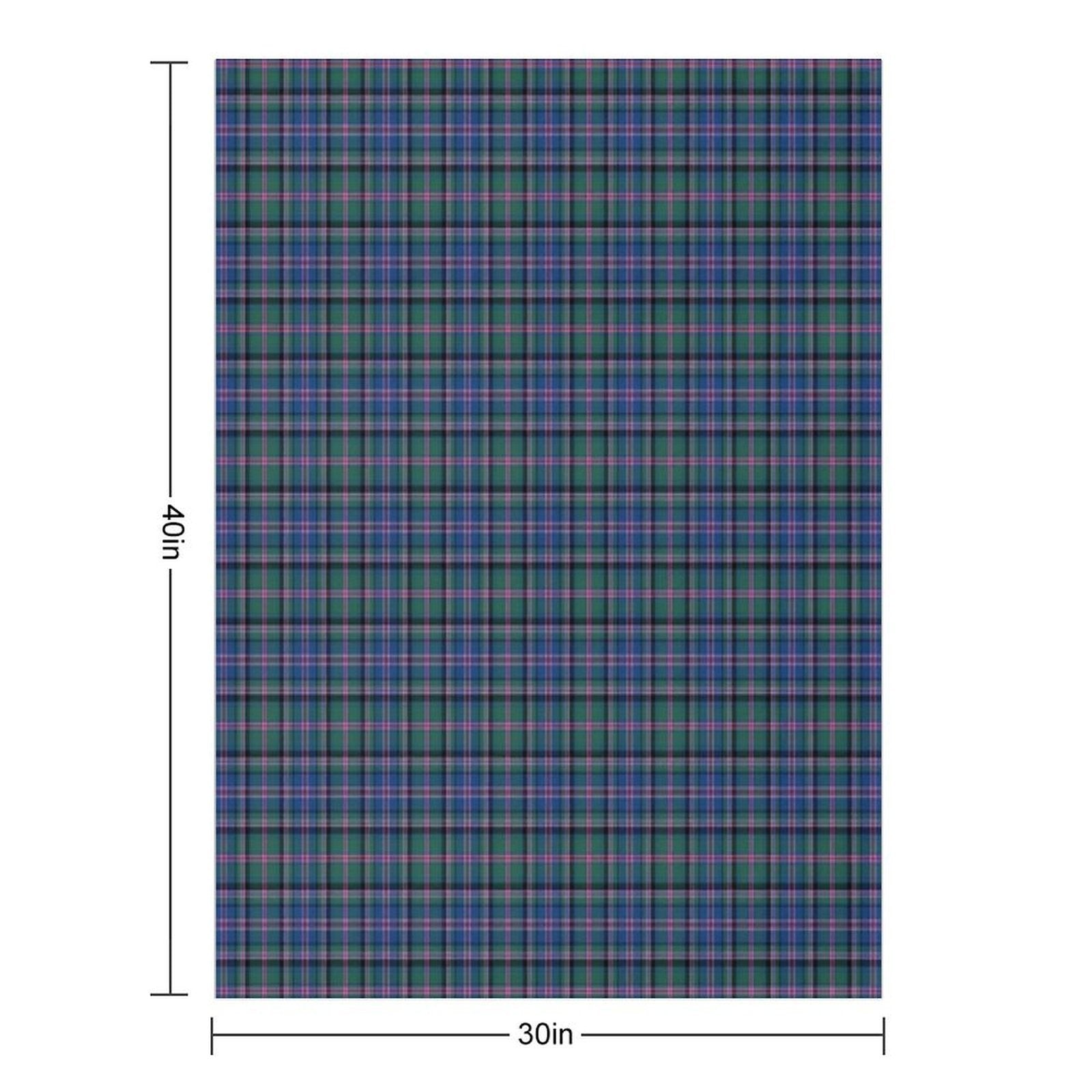 Clan Cooper Tartan Plush Throw Blanket