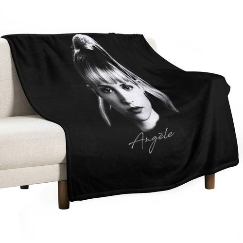 Angèle - Portrait Durable Throw Blanket