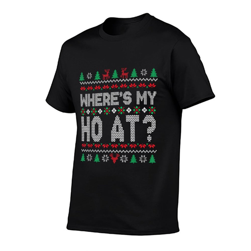 Wheres My Ho at Christmas Sweaters for Couples Women Adult  Classic T-Shirt