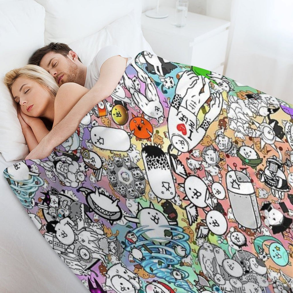 Battle Cats Durable Throw Blanket