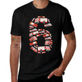 Kids Fire Truck, 6th Birthday Boy, 6 Year Old Toddler Firefighter  Rolled Sleeves T-Shirt
