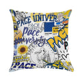 Pace University Collage Artwork Soft Luxury Feel Throw Pillow