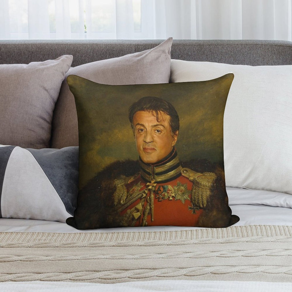 Sylvester Stallone - Replaceface Soft High-Density Material Throw Pillow