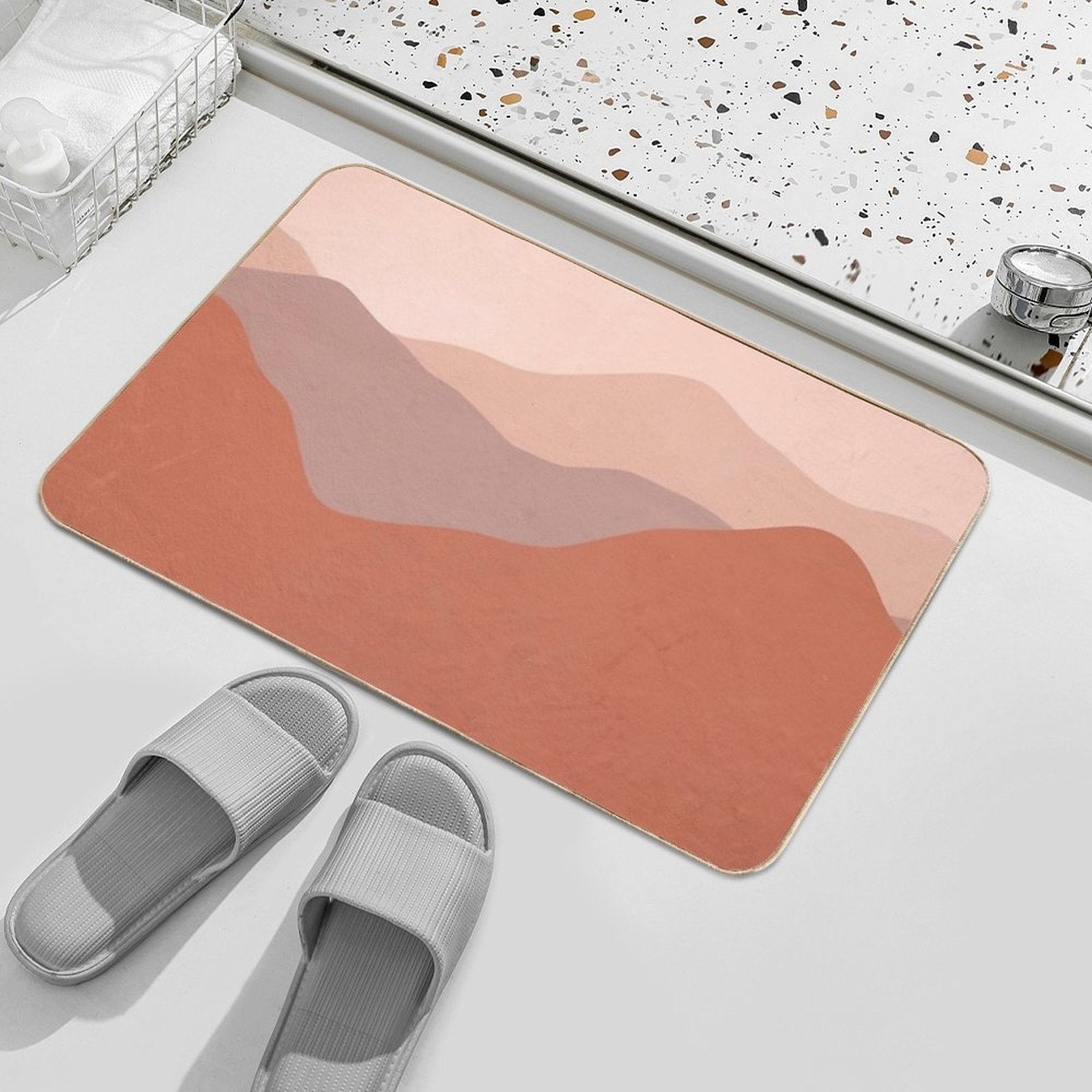 Boho Earthy Landscape Durable Bath Mat